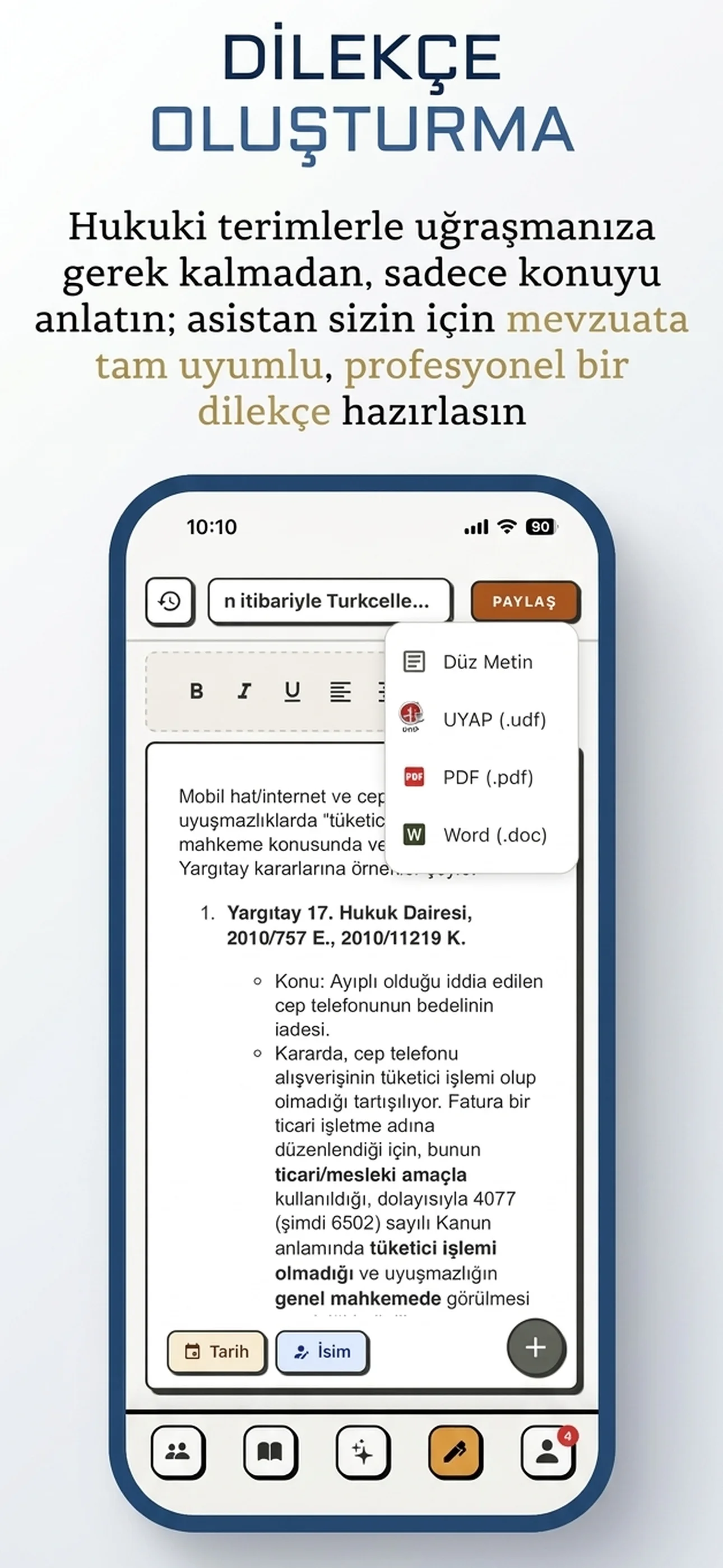 Avukatım YZ Ekran Görüntüsü 2
